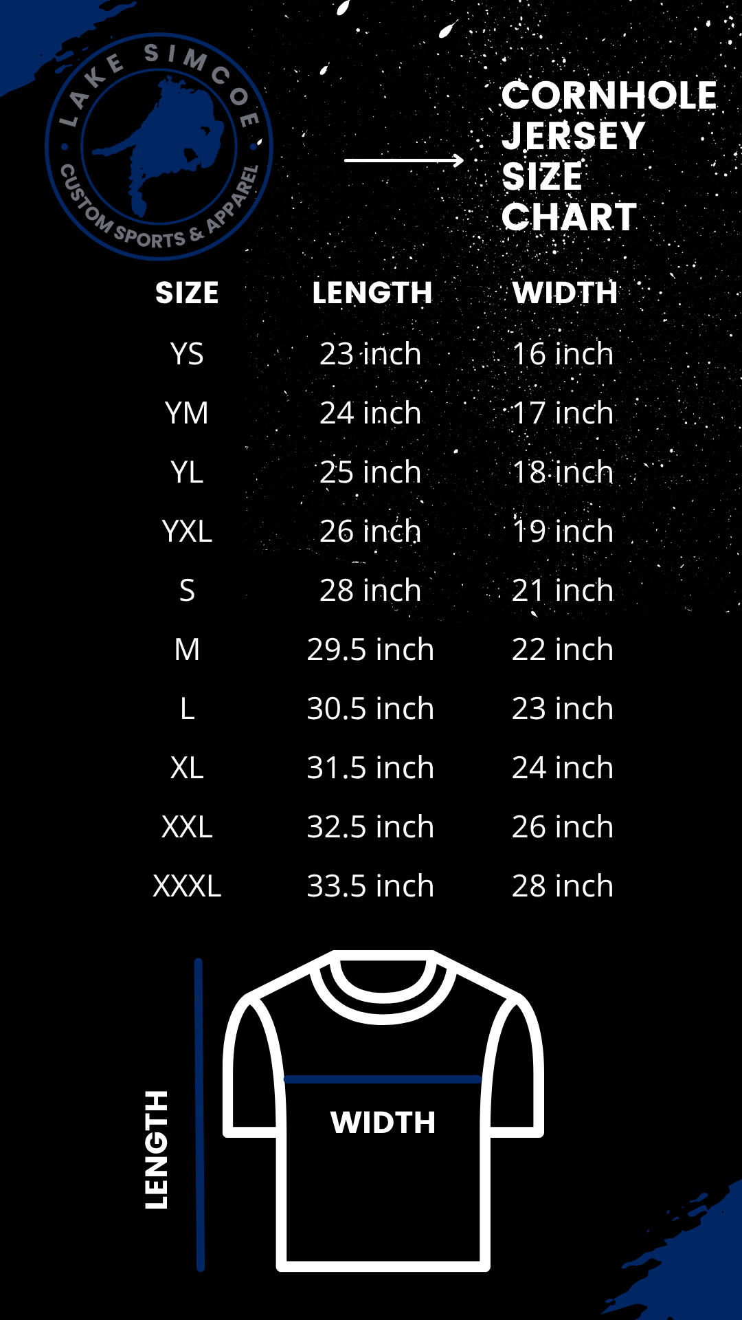 Jersey Size Chart