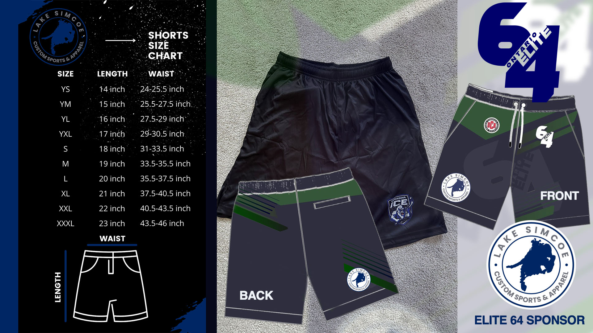 Elite 64 Branded Shorts