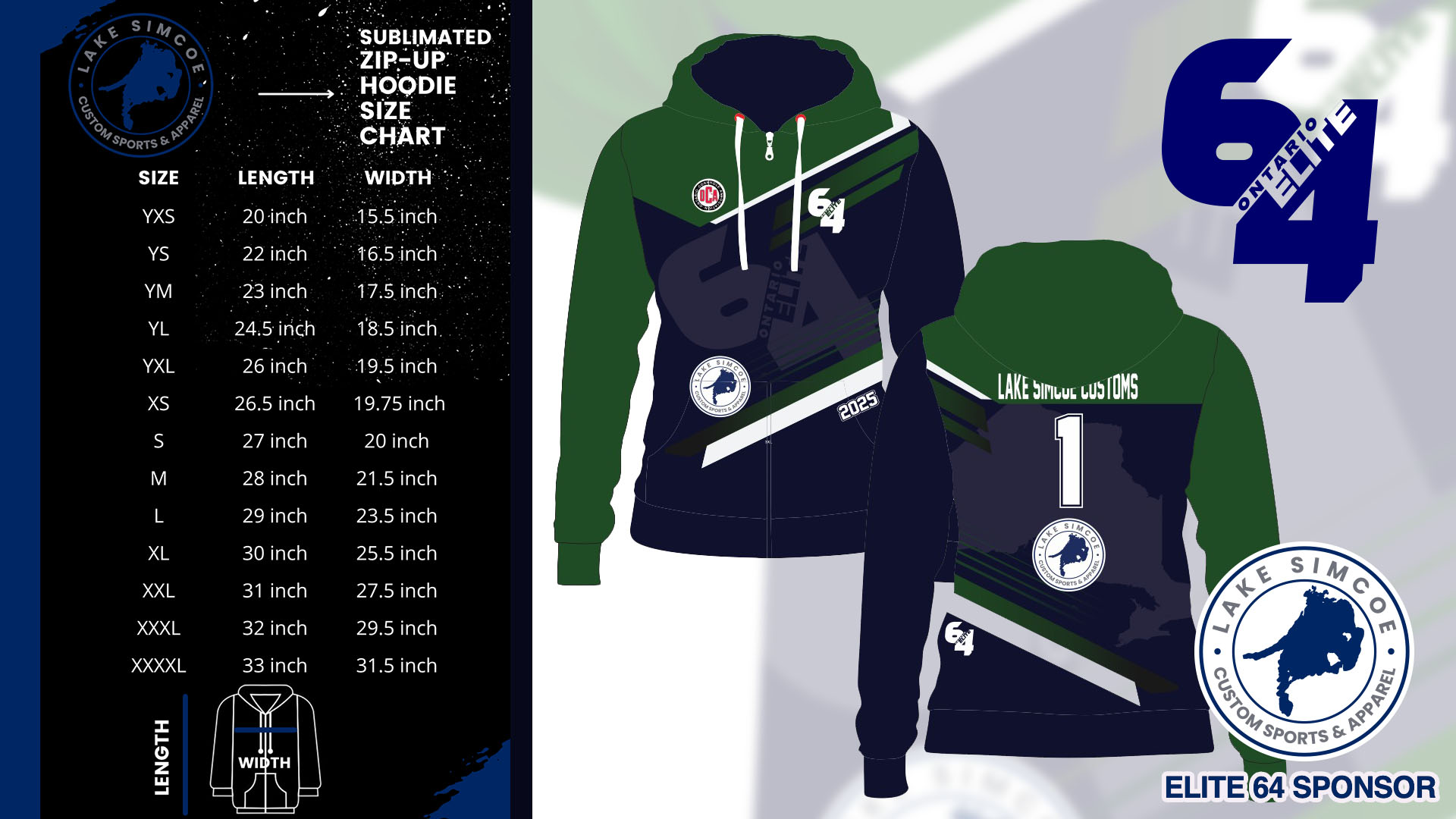 Elite 64 Zip Hoodie
